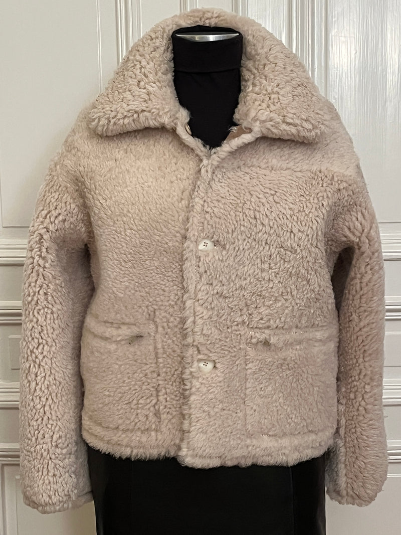 Sunny vändbar lammskinnsjacka