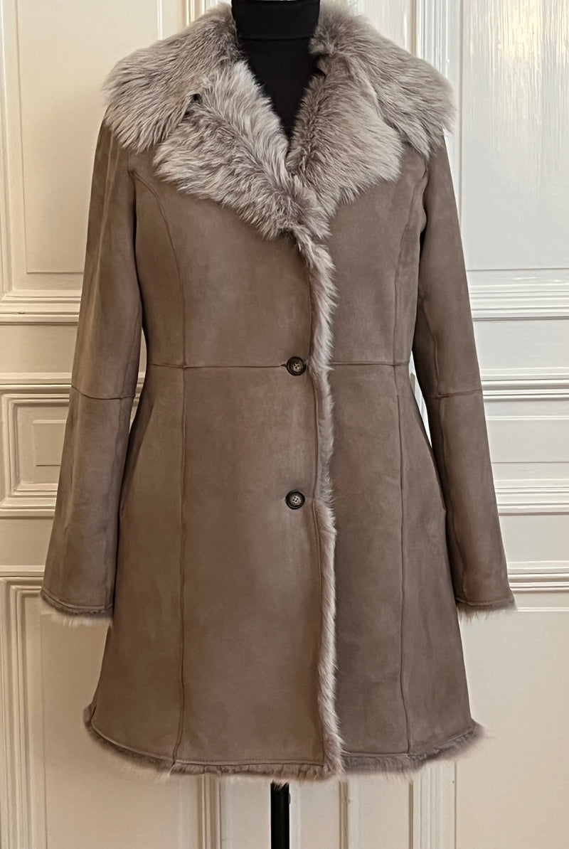 Amoress Rihanna coat in Tuscan lamb