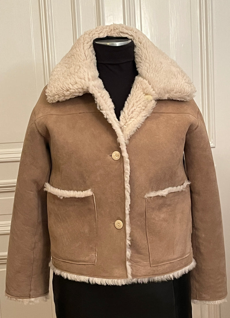 Sunny vändbar lammskinnsjacka