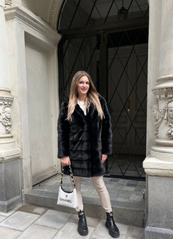 Mink fur with Kapuschong