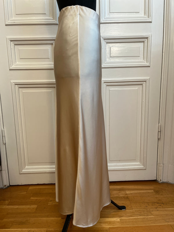 Long skirt in finest lambskin
