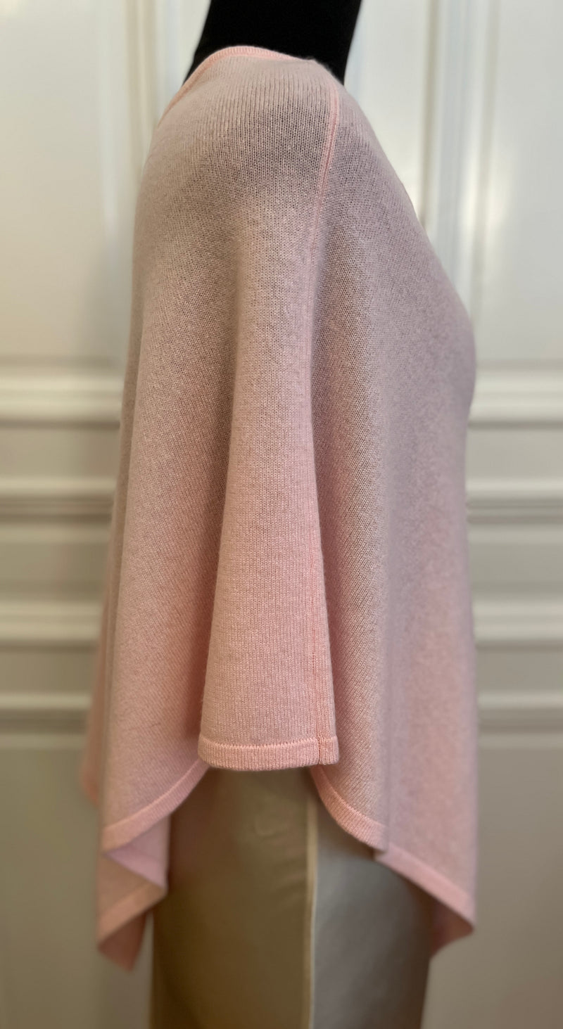 Cashmere poncho i 100% cashmere