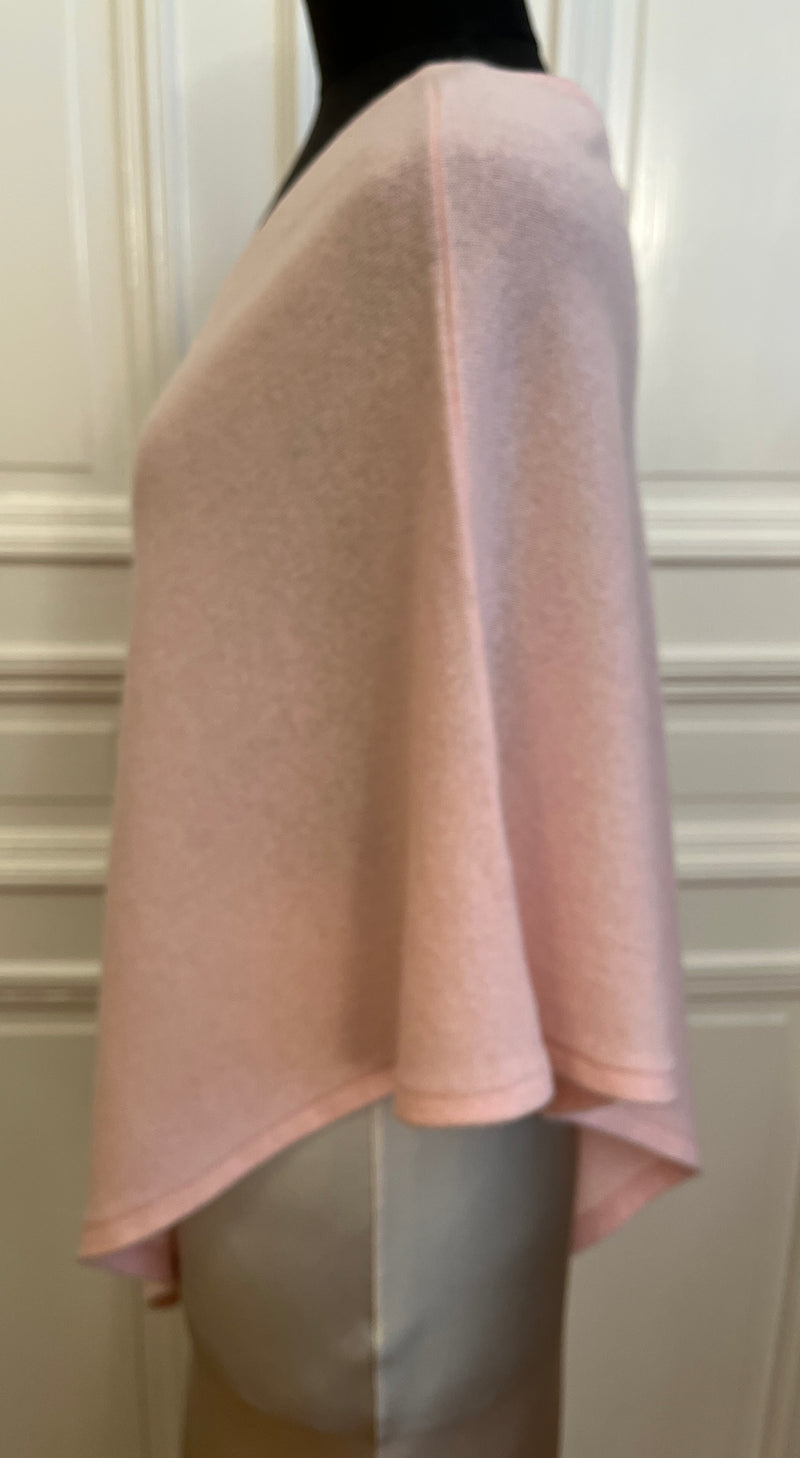 Cashmere poncho i 100% cashmere