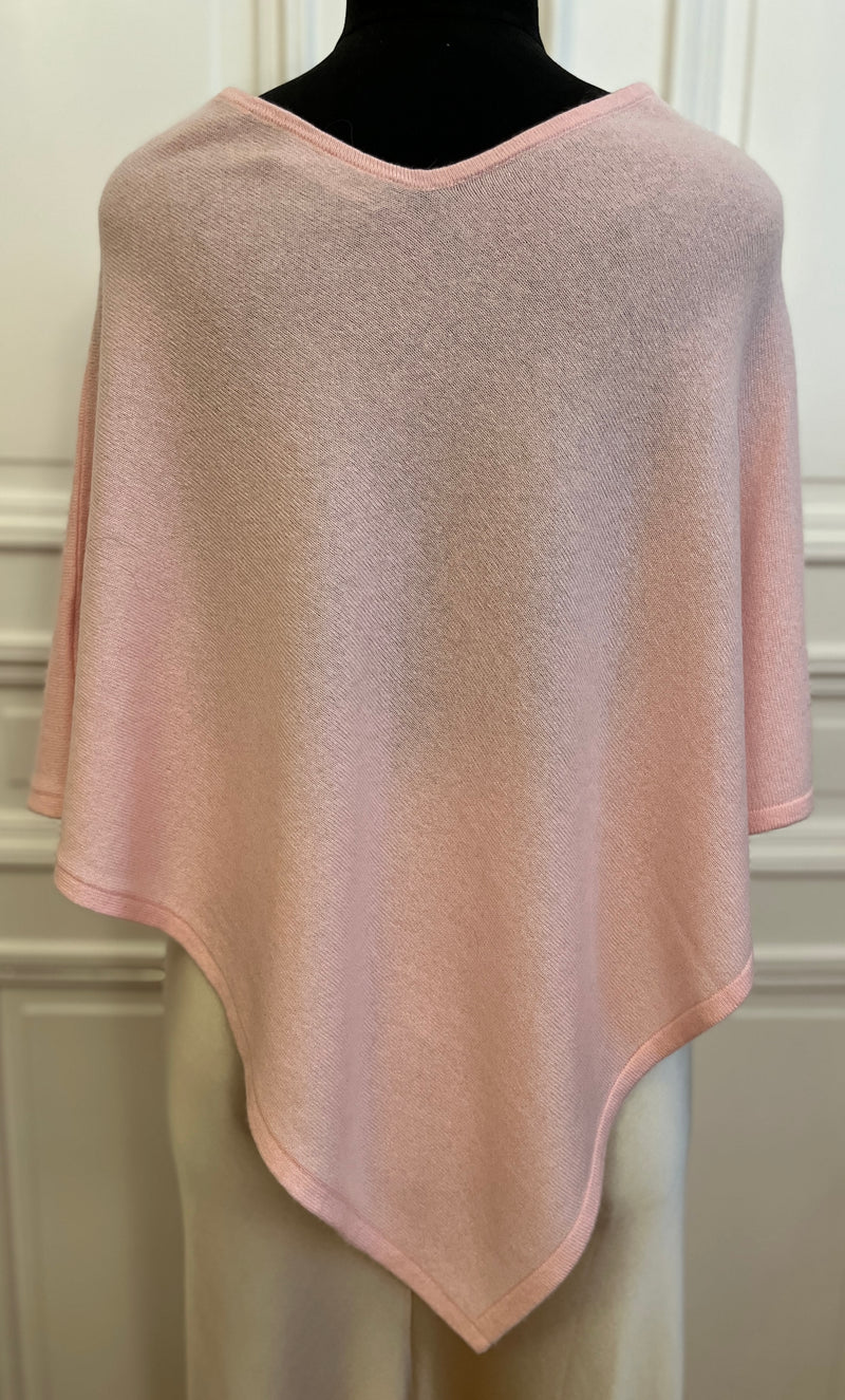 Cashmere poncho i 100% cashmere