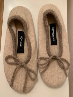 Slippers in 100% cashmere