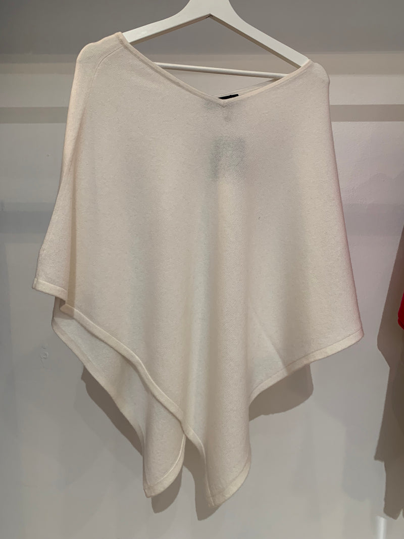 Cashmere poncho i 100% cashmere