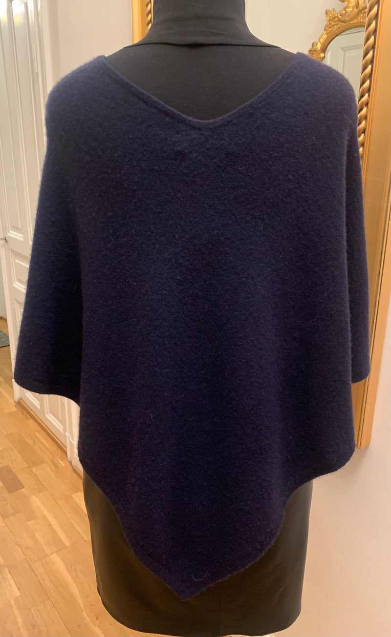 Cashmere poncho i 100% cashmere