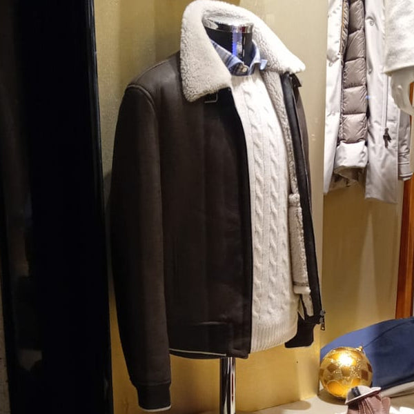 Men's lumberjacket in finest lambskin