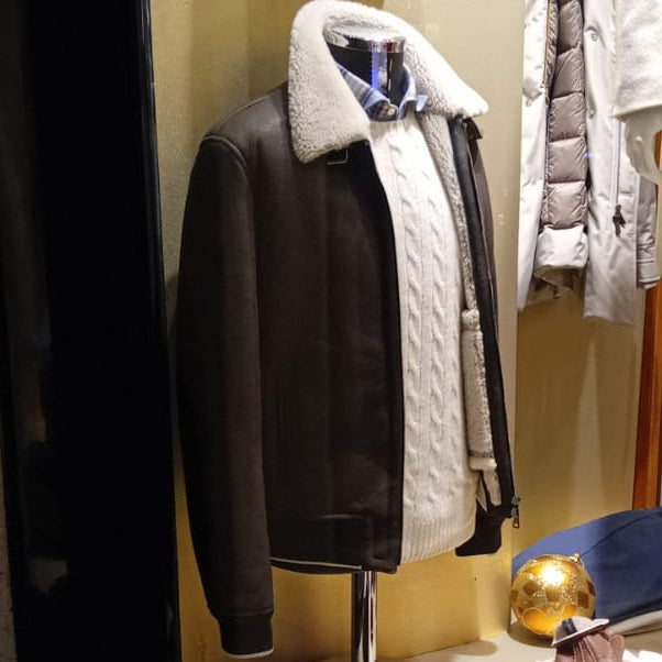 Men's lumberjacket in finest lambskin