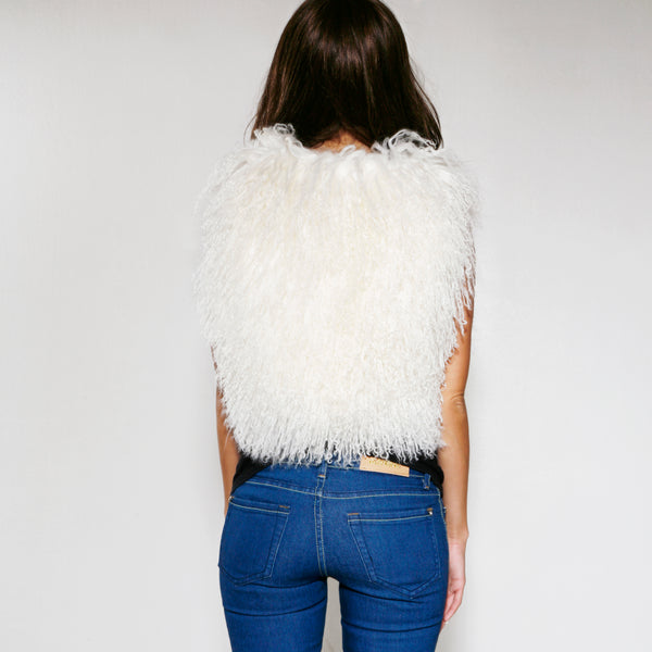 Amoress Fårskinns bolero/väst