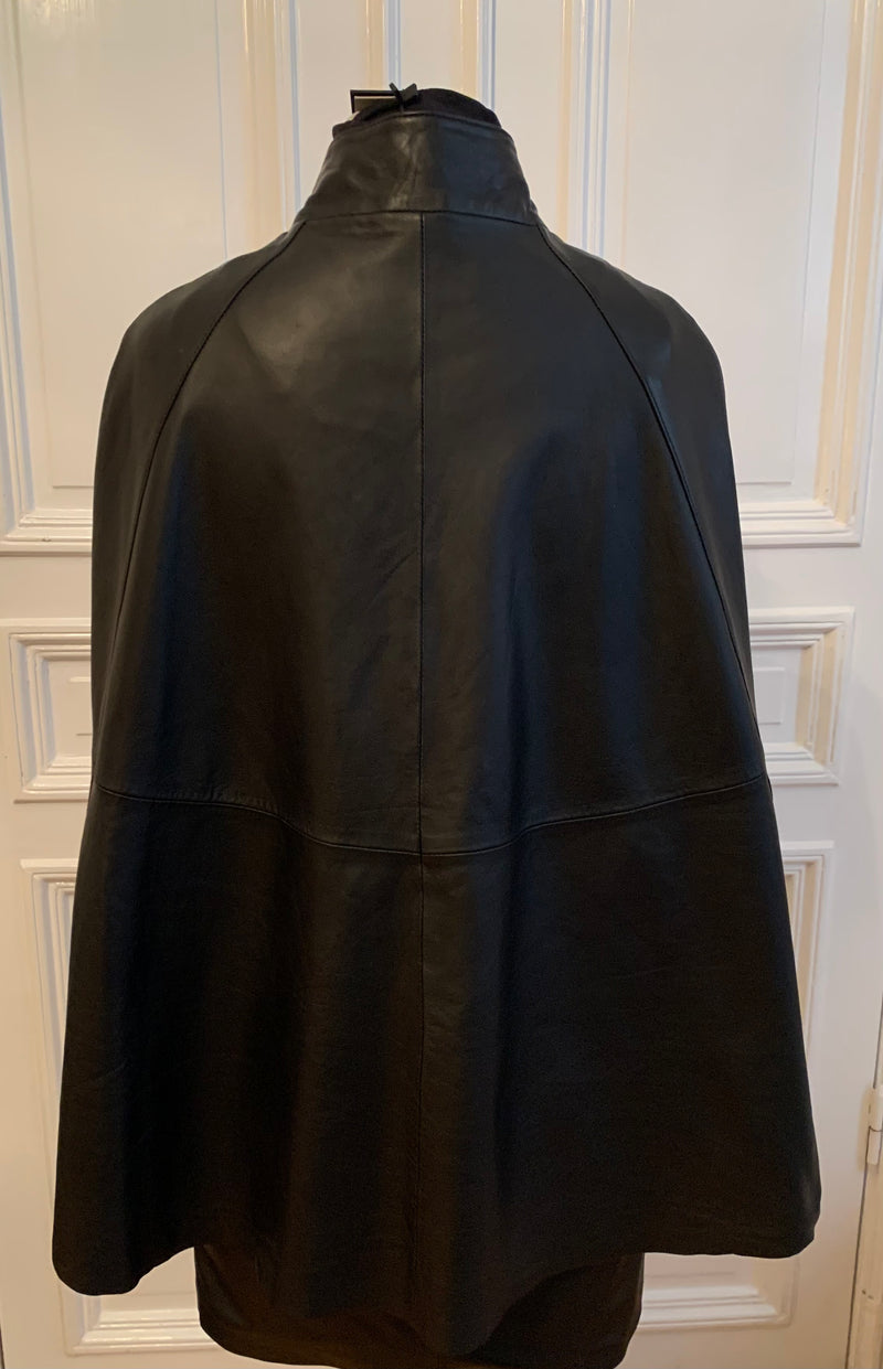 Leather cape