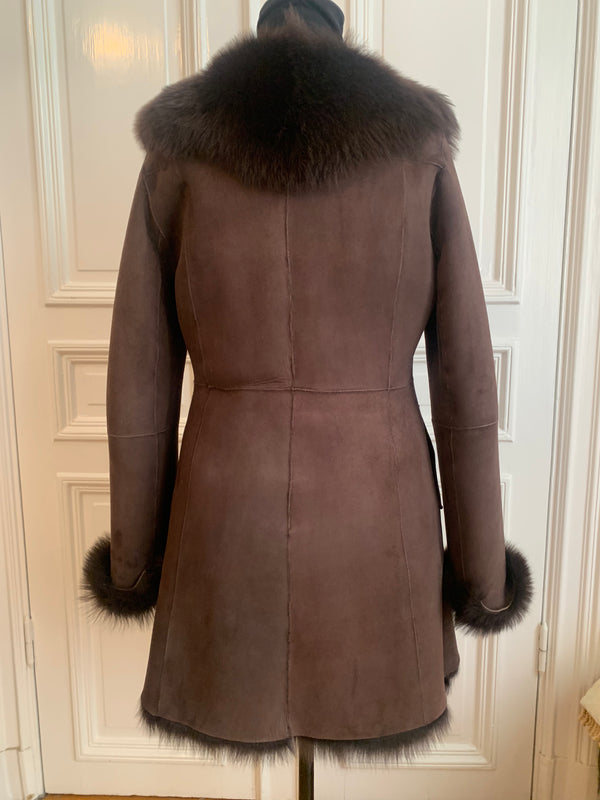 Amoress Rihanna coat in Tuscan lamb