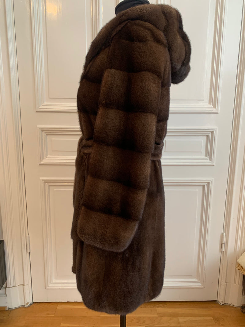 Mink fur with Kapuschong