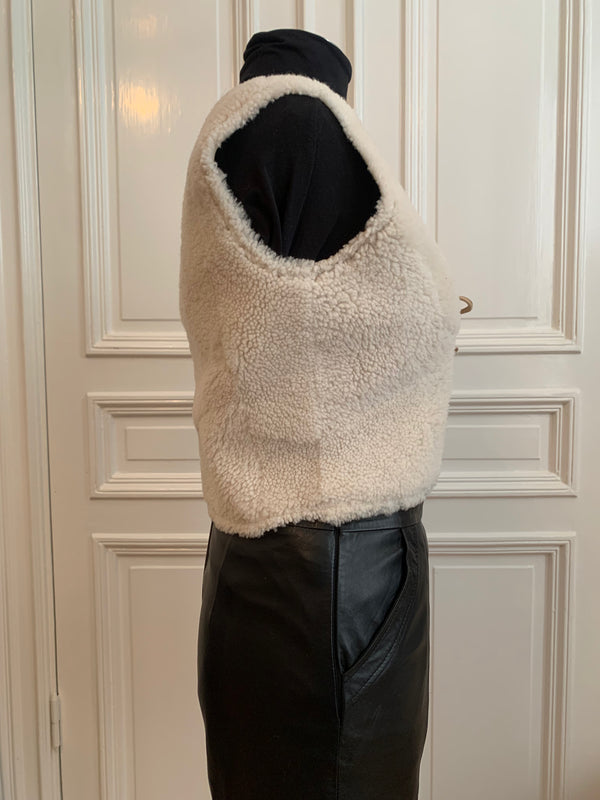 Amoress Sheepskin bolero/vest