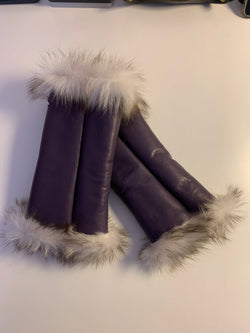 Arm warmers in sheepskin