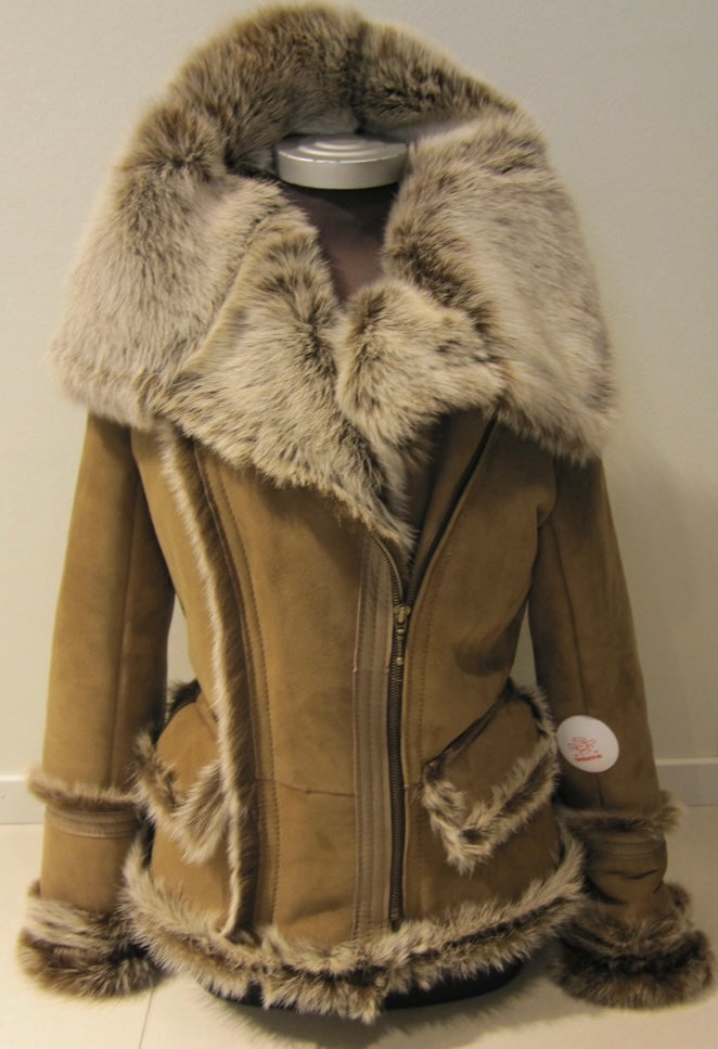 Amoress Vendela Short sheepskin jacket
