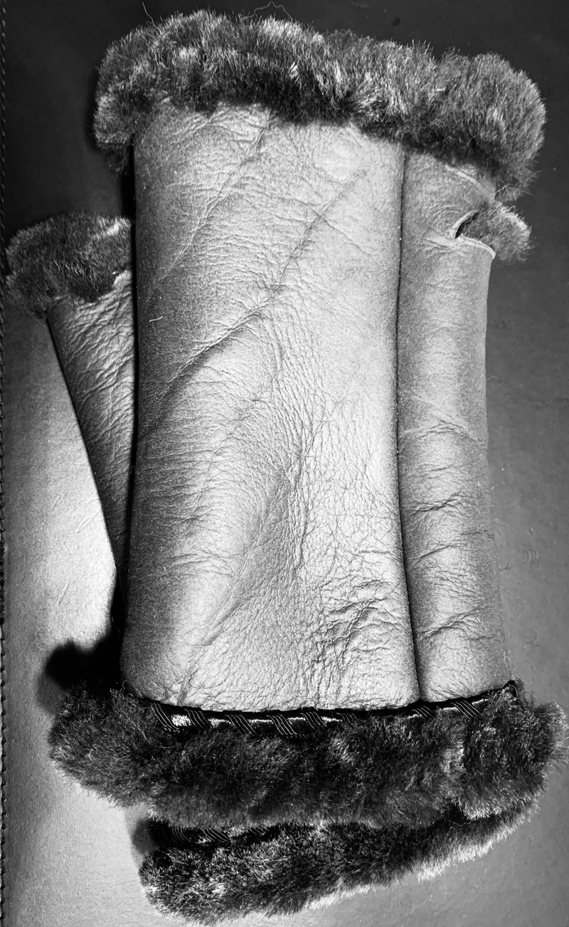Arm warmers in sheepskin