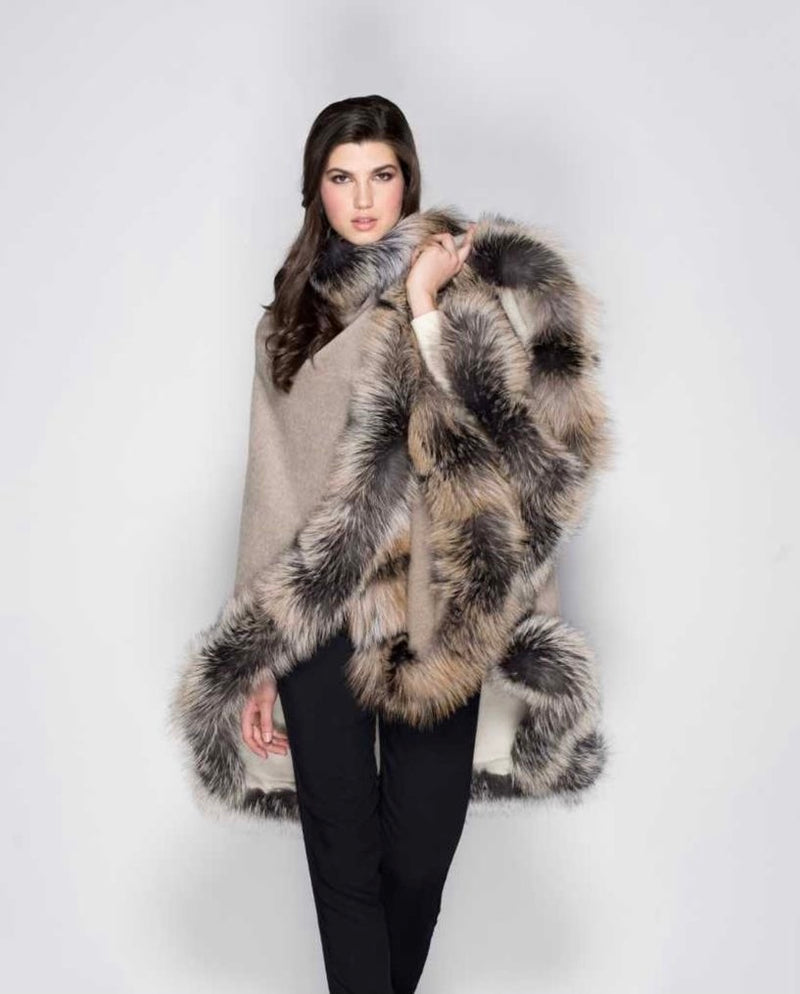Cashmere cape on sale