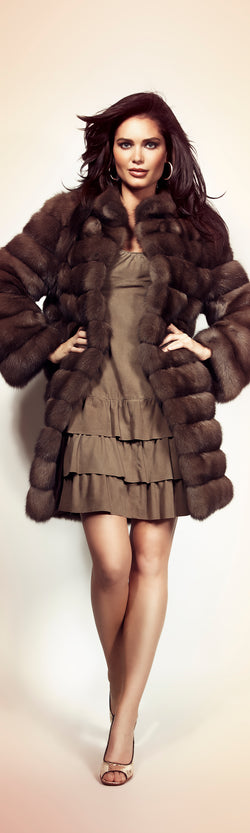 Sable fur coat