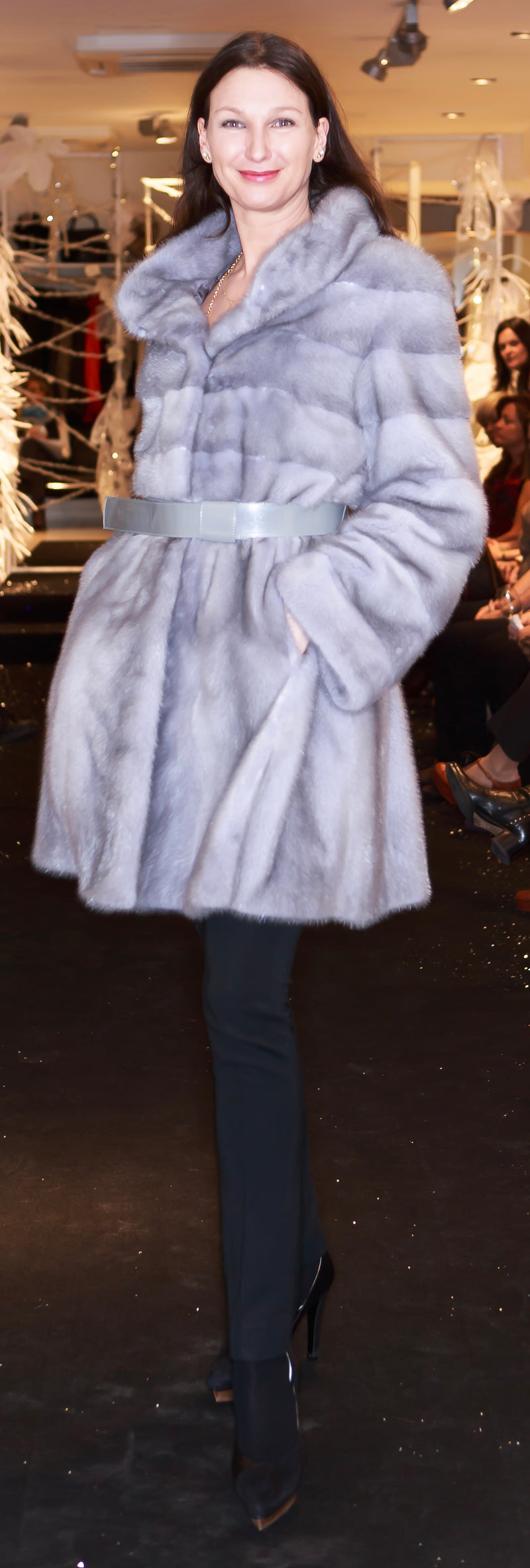 Mink Fur With The Skin Both Horizontally And Vertically