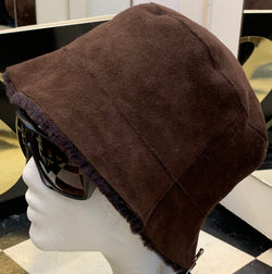 Sheepskin bucket hat
